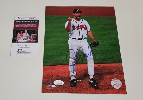 John Smoltz Atlanta Braves HOF  Signed /Autographed 8x10 Color Photo JSA AU23441 - Picture 1 of 2