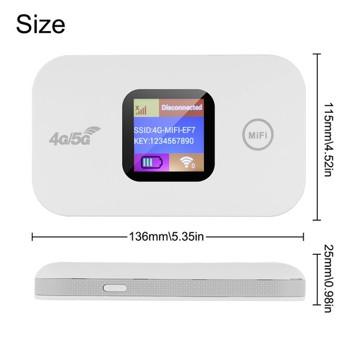 WiFi 4G LTE Portable Unlocked Wireless LCD MIFI Hotspot Router Mobile Broadband* - Picture 8 of 14