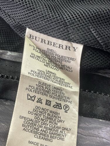 BURBERRY SPORT MEN'S JACKET Gray Medium Polyester Rare - Picture 9 of 19
