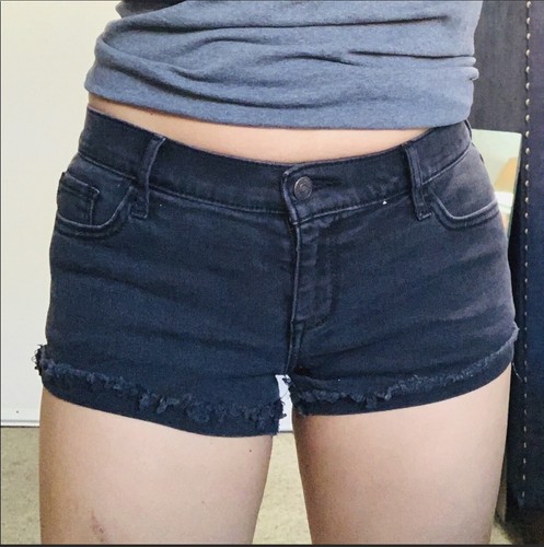 Schwarze Abercrombie & Fitch Sommer Mini Shorts Größe 2 