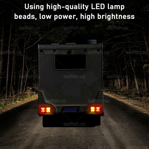 12V LED Trailer Tail Lights Truck Caravan UTE Boat Light Screw Waterproof IP67 - Picture 4 of 12