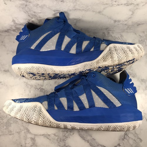 Adidas Dame 6 Basketball Shoes Men's Blue Used Size 8.5 - Picture 5 of 9