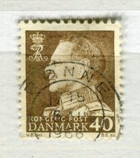 DENMARK; 1961 early King Frederik IX issue fine used 40ore. value