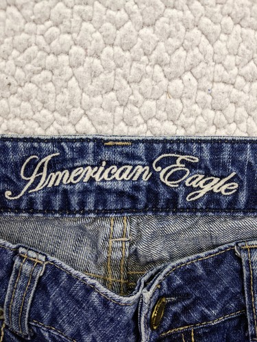 American Eagle Favorite Boyfriend Womens 4R Blue Jeans Bootcut Low Rise - Picture 6 of 15