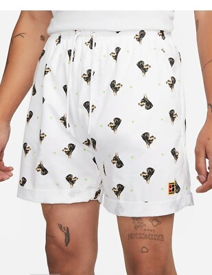 NEW Men's Size XL Nike Court Doberman Tennis Shorts DRI-FIT White