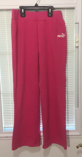 Puma Girls Youth Sweat Jogging Pants Pink Sz XL RN 60237 - Picture 1 of 8
