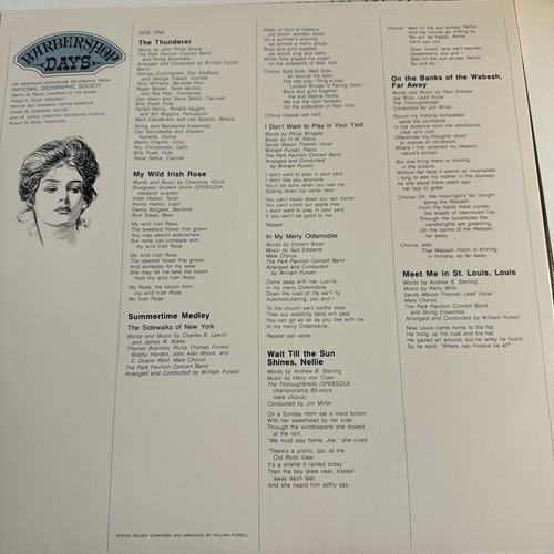 Lot Of 3 National Geographic Society Vinyl Records Barbershop Days Cowboy Songs - Picture 16 of 18
