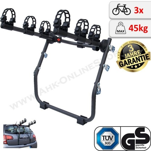 Fahrradträger für Heckklappe 3 Fahrräder für Mitsubishi Spacestar A00 ab 2017