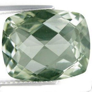 GREEN AMETHYST 10 x 8 MM CUSHION CUT AAA ALL NATURAL