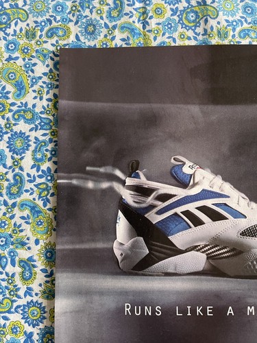 Vintage 1994 Reebok Print Ad Runs Like A Mother Hexalite Heal - Picture 4 of 7