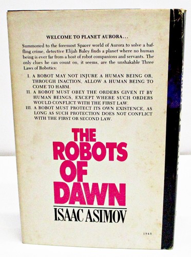 THE ROBOTS OF DAWN by ISAAC ASIMOV HCDJ BOOK CLUB EDITION - Imagen 2 de 6