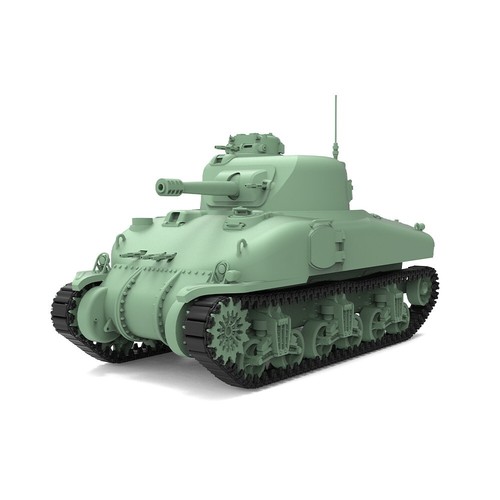 SSMODEL SS87533 1/87 HO Scale Railway Military Model Kit US T6 Medium Tank - Picture 3 of 5