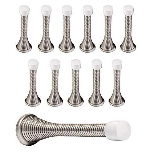 Paquete de 12 topes de puerta de resorte de 3 1/4" tapón de puerta de resorte flexible de alta resistencia con... - Imagen 1 de 7