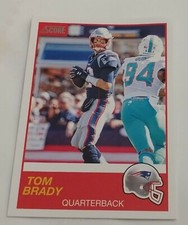 2019 Tom Brady Score NFL Football Card #142 MINT New England Patriots HOF GOAT