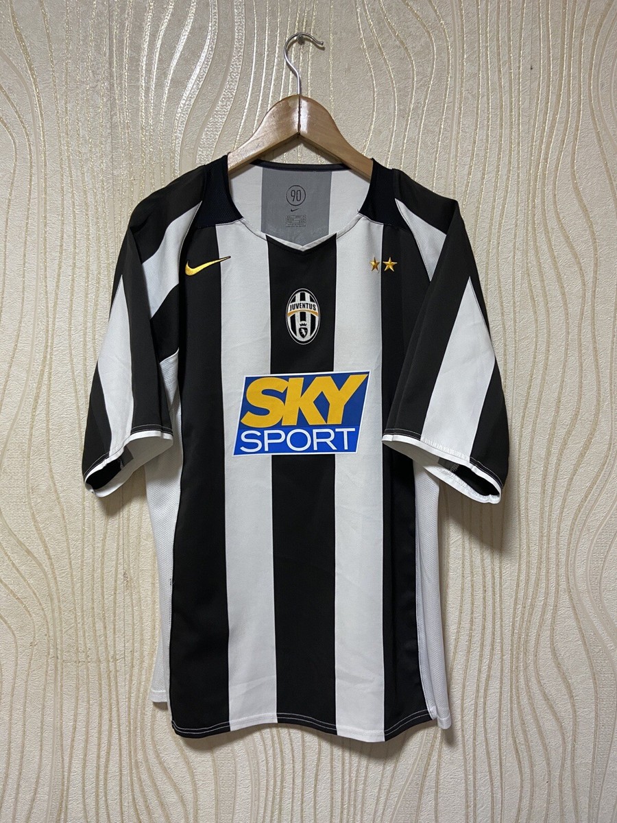 ウェア 04-05 juventus NIKE L/S Home Kit Juventus FC 2004 2005 Nike Sky Sport home shirt maglia