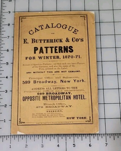 1870 Butterick Catalogo Originale di Modelli Moda per Abito Invernale, Bambino - Foto 10 di 10