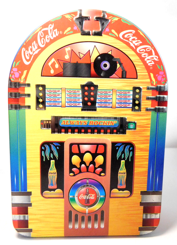 Vintage 1996 Coca Cola Coke Always Rockin' Jukebox Style Confectionery Tin - Picture 2 of 4