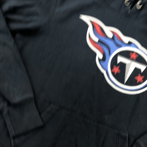 Tennessee Titans Hoodie Mens Medium Blue Fleece Logo Sweatshirt Casual - Picture 4 of 8