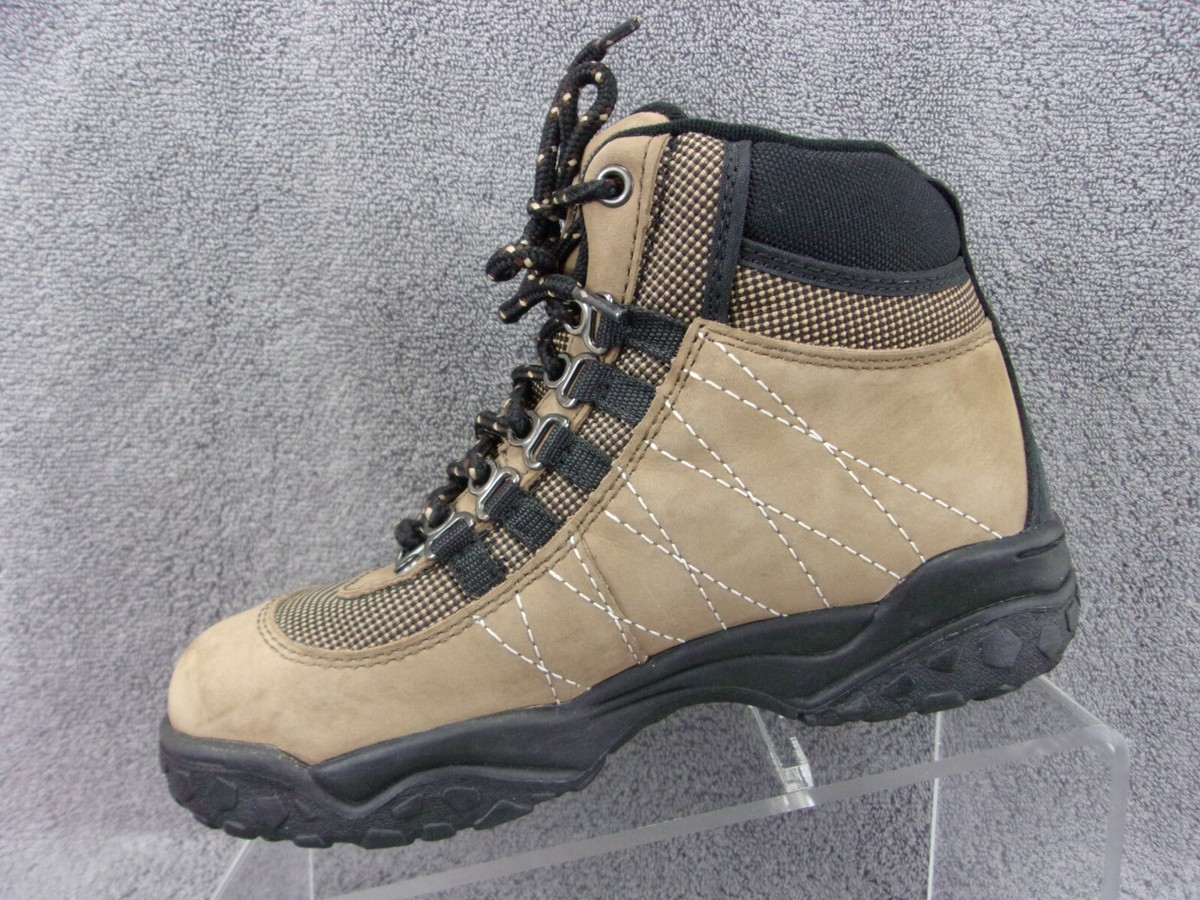 WORX by Red Wing tan leather mesh steel toe safety lace up 
