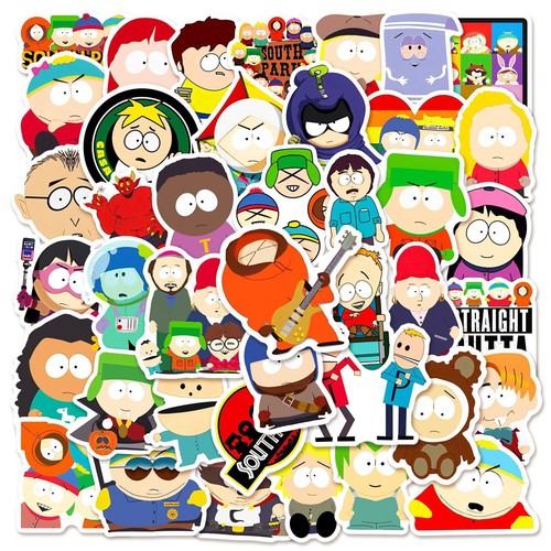 South Park Themed 50 Stickers Skateboard Laptop Car Phone Decal Stickerbomb NEW - Picture 9 of 10