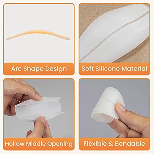3 Pairs Silicone Bra Strap Cushions Holder Non-Slip Pliable Shoulder Protectors - Picture 6 of 7