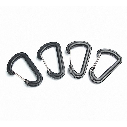 5X Outdoor D-Shape Plastic Carabiner Spring Snap Key Chain Clip Hook Buckle M2M5 - Picture 4 of 10