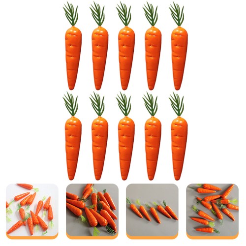 10PCS Mini Carrot Models Miniature Carrots Carrot Toy Table Mini Carrot Toy - Picture 2 of 12