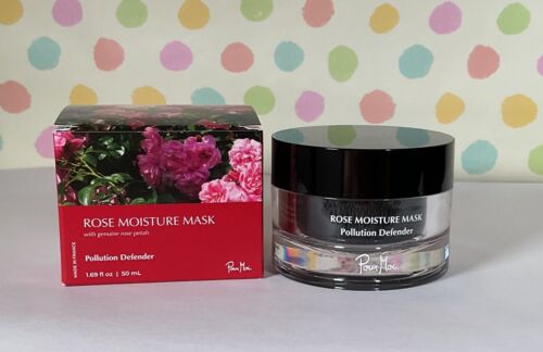 NIB POUR MOI ROSE MOISTURE MASK Pollution Defender 1.69 fl oz Rose Petals FRANCE