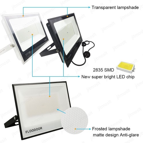 Outdoor LED Flood Light 300W Floodlights IP66 240V Garden Security 6000-6500K - Picture 3 of 15