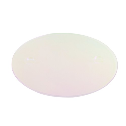 Acrylic End Table Clear Round Side Table Modern Accent Table Iridescent - Picture 9 of 12