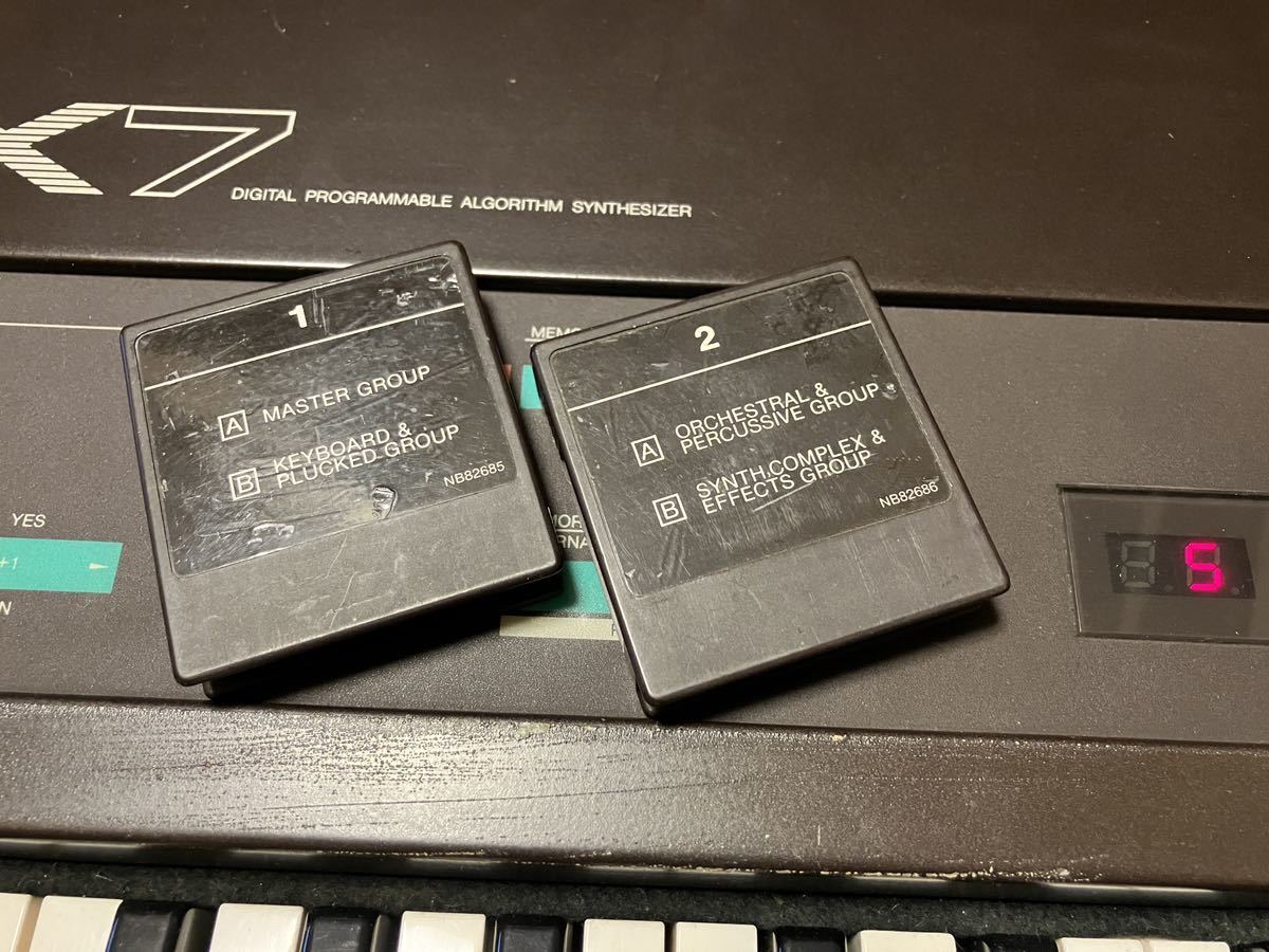 新品?正規品新品?正規品YAMAHA DX7 VOICE ROM DATA CARTRIDGE 器材