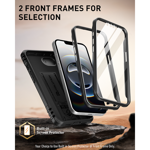 Funda con Soporte para iPhone 16e Pantalla Incorporada A Prueba de Golpes Deslizable Cámara Cubierta - Imagen 14 de 28