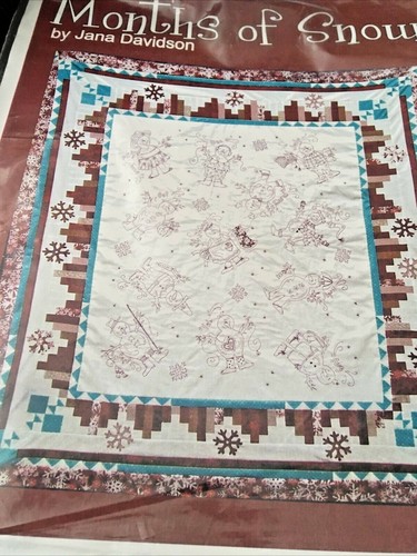 Quilt Pattern: "Months of Snow" by Turnberry Lane 57x63" Jana Davidson