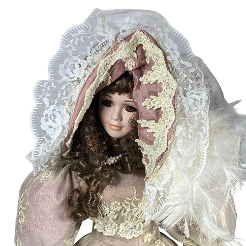 Show Stoppers Porcelain doll , 22 in, Suzette - Picture 6 of 6