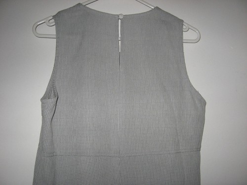 WITCHERY GREY CHECK SLEEVELESS SHIFT DRESS SIZE 12 - Picture 4 of 4