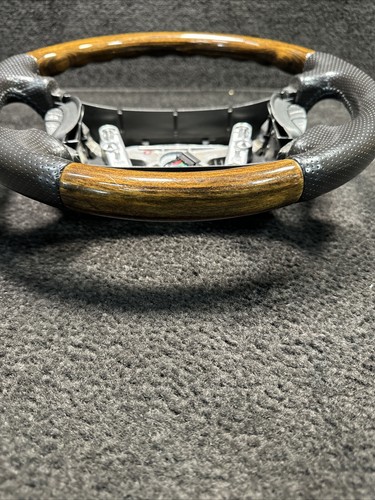 1998 Jaguar XJR Leather Wood Steering Driver Wheel OEM HJB9181FBLEG - Picture 2 of 10