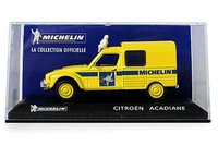 Citroen Acadiane Michelin 1/43 Ixo Altaya Gelb Modell Auto Transporter