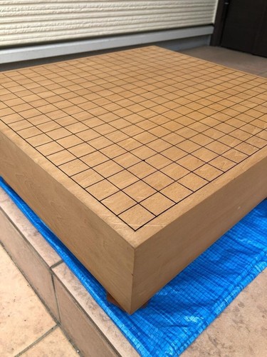 Vintage Japanese Goban IGO Game Wooden Go Board Only 17.8×16.7×H7.8in 355.6oz FS - Picture 7 of 16