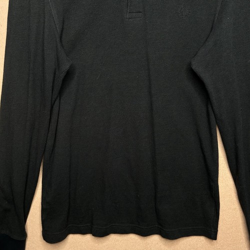Fred Perry Mens Long Sleeve Polo Shirt Small Green - Picture 4 of 7