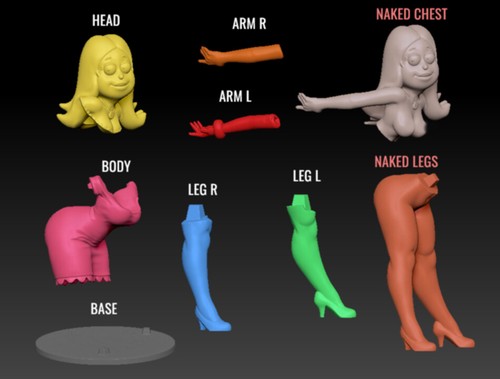 Fan Art Commission For Francine Artist Proof model Figure kit for Cartoon Mother - Afbeelding 8 van 9