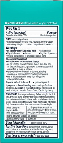 Vicks Sinex SEVERE Nasal Spray Original Ultra Fine Mist, 2-Pack, 0.5 FL - Picture 17 of 24