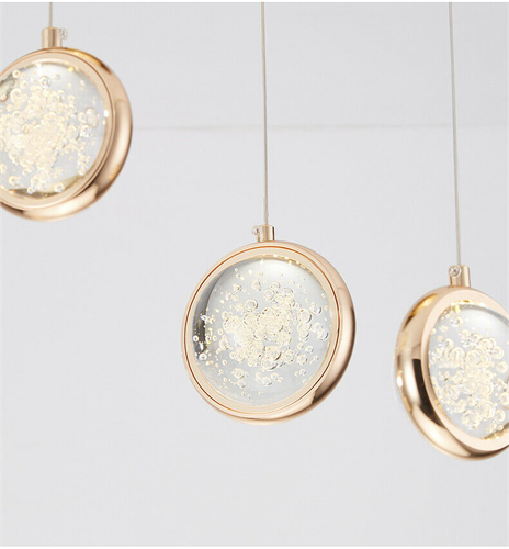 Bubble Crystal Pendant Ceiling Light LED villa lobby stair Diamond Chandelier Yc - Picture 6 of 11
