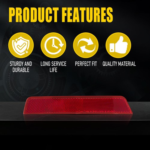 1/2x Bumper Reflector For 2010-17 Chevrolet Equinox Rear Passenger Driver Side - Picture 32 of 43