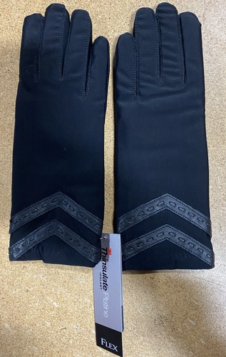 Isotoner Signature Smart Touch Gloves Womens Black XL Thinsulate Lined - Picture 4 of 5