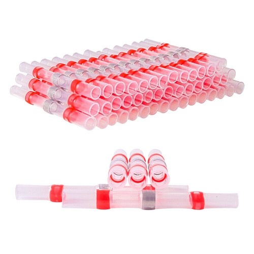 10-100X Solder Seal Sleeve Heat Shrink Butt Wire Connectors Terminals Waterproof - Picture 11 of 14