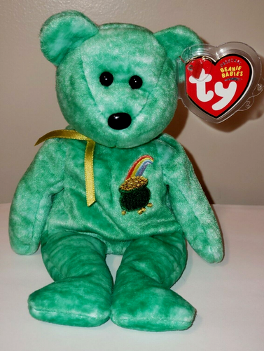 Ty Beanie Baby KILLARNEY the Irish Bear 8.5" NEW MWMTs Plush Stuffed Animal Toy - Picture 2 of 6