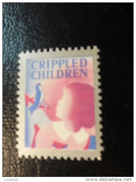 Help Verkrüppelt Children Health Vignette Charity Seals Label Poster Stamp USA Help Verkrüppelt Children Health Vignette Charity Seals Label Poster Stamp USA