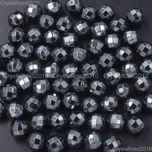 100 Stck. Natürlicher Hämatit Edelstein Facettierte Runde Perlen 2 mm 3 mm 4 mm 6 mm 8 mm 10 mm - Bild 7 von 9