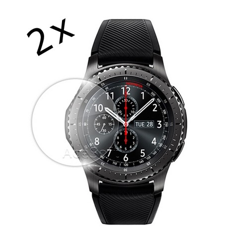 Anti-Shatter Tempered Glass 2x Screen Protector f Samsung Gear S3 Frontier Watch - 第 1/1 張圖片