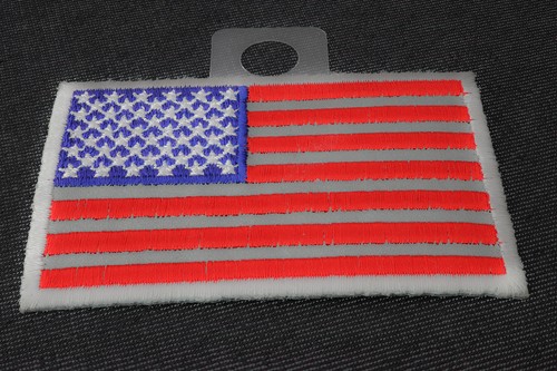 American Flag Reflective Patch- 3x2 inch - P2654 - Bild 2 von 5